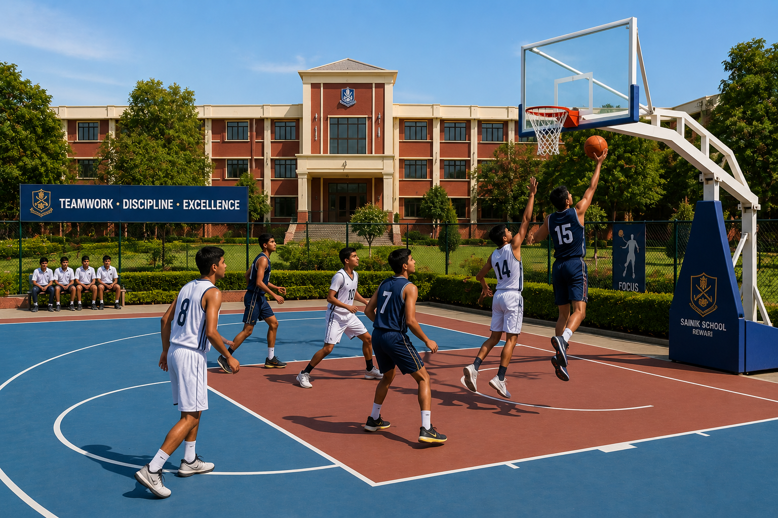 Basketball activity at Sainik School Nalanda