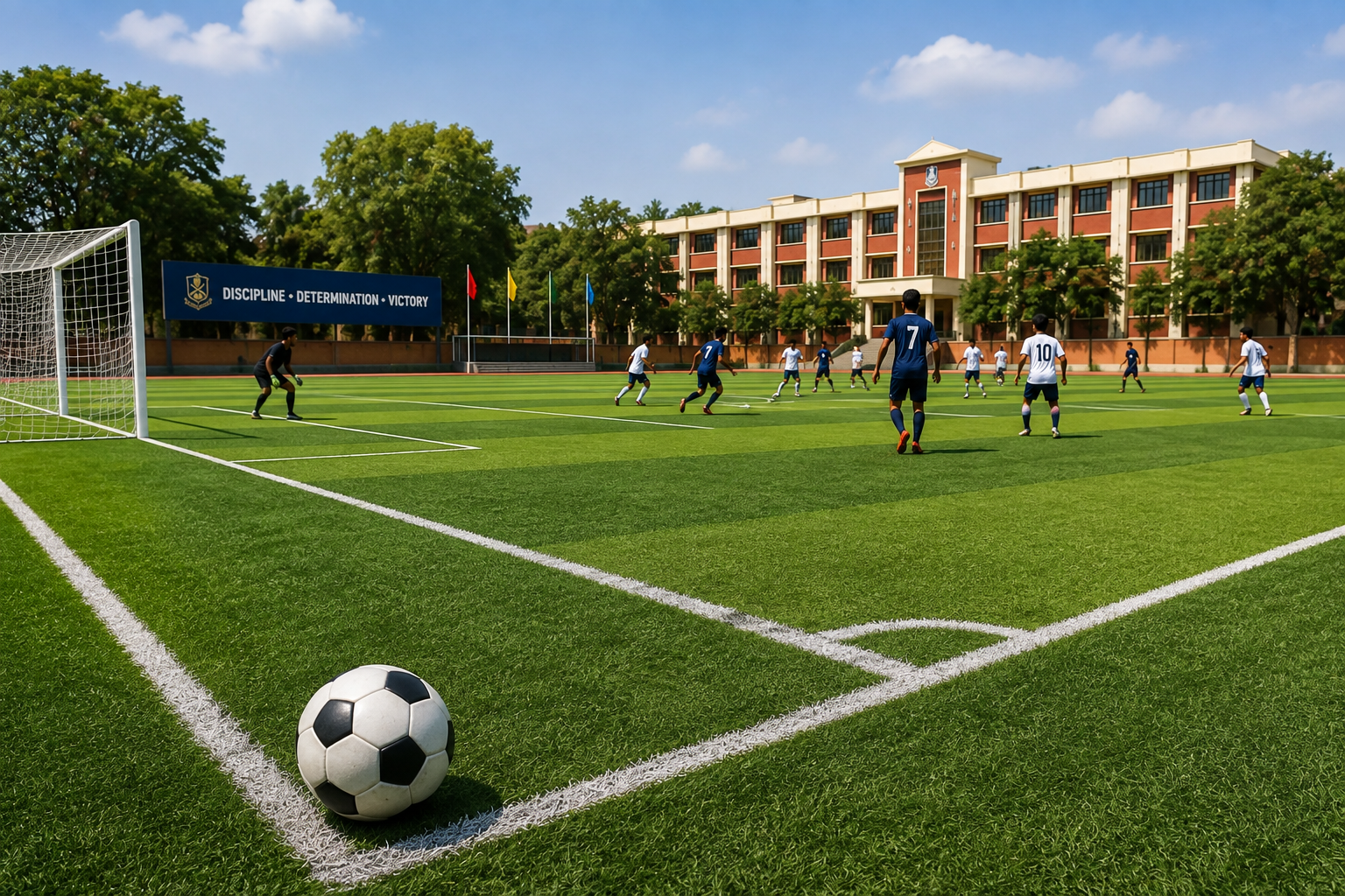 Football and outdoor sports at Sainik School Nalanda