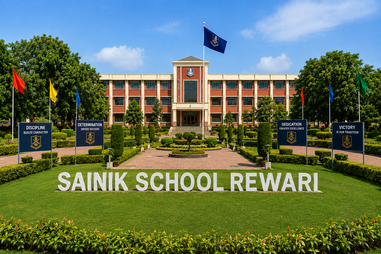 Students at Sainik School Nalanda
