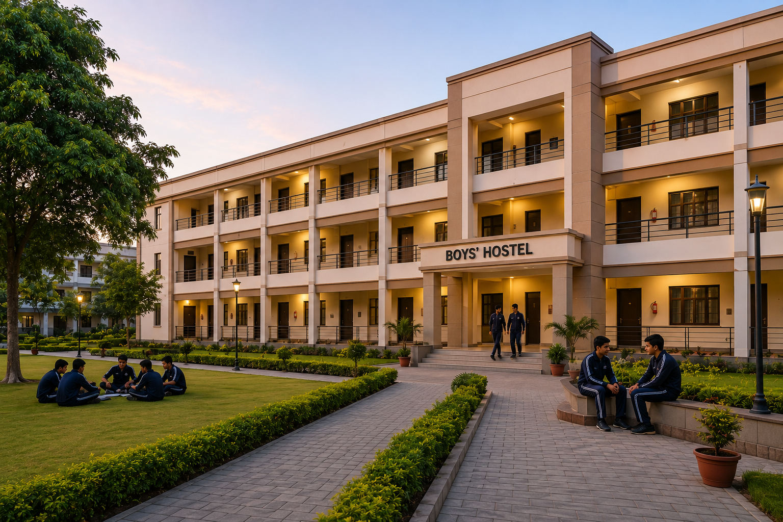 Residential hostel at Sainik School Nalanda