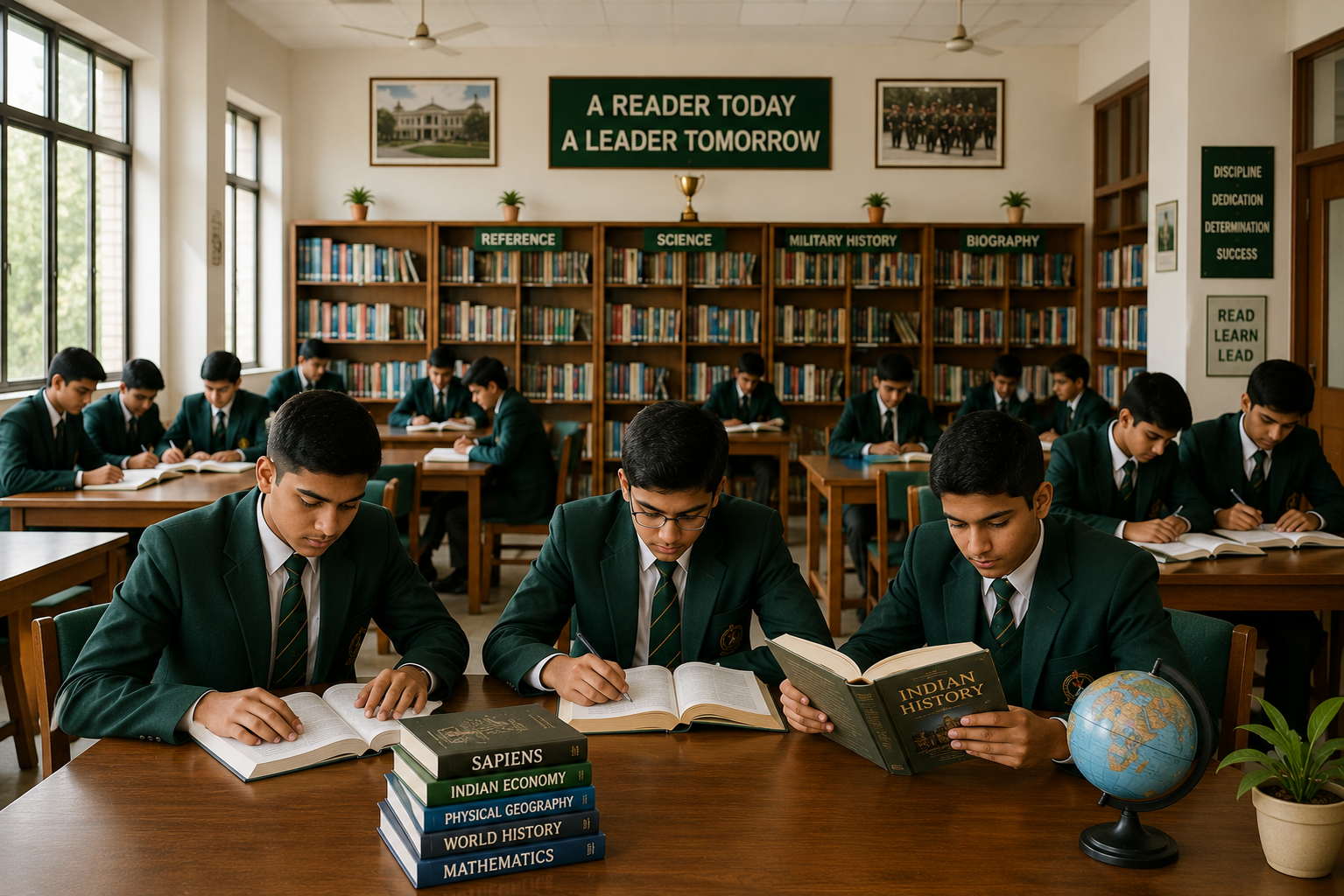 Library at Sainik School Nalanda