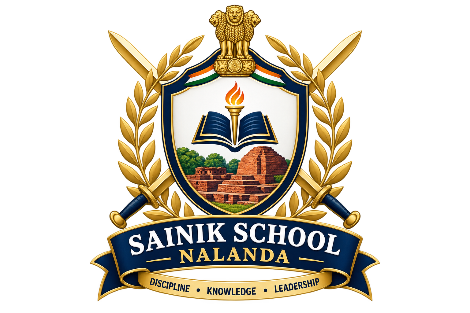Sainik School Nalanda emblem