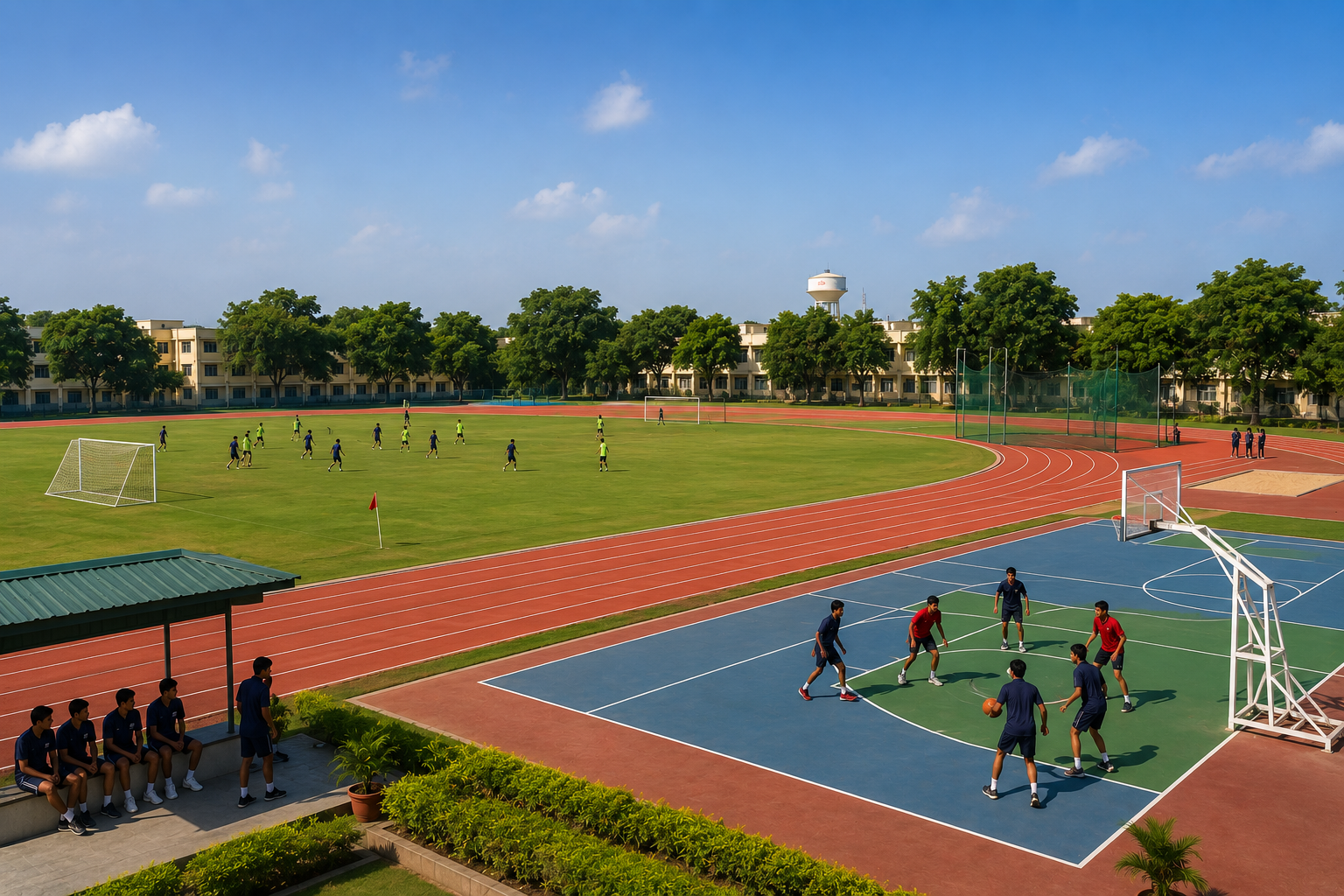 Sports facilities at Sainik School Nalanda